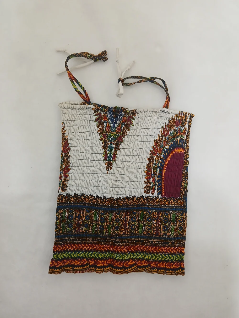 Handmade Multicolor African Print Two-Piece Maxi Skirt Set Small NEW - Picture 4 of 10
